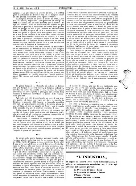 L'industria rivista tecnica ed economica illustrata