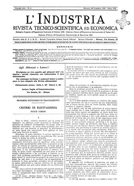 L'industria rivista tecnica ed economica illustrata