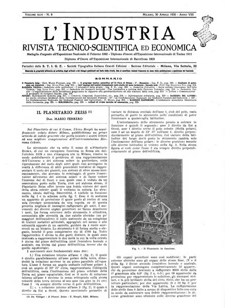 L'industria rivista tecnica ed economica illustrata