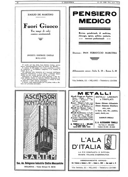 L'industria rivista tecnica ed economica illustrata