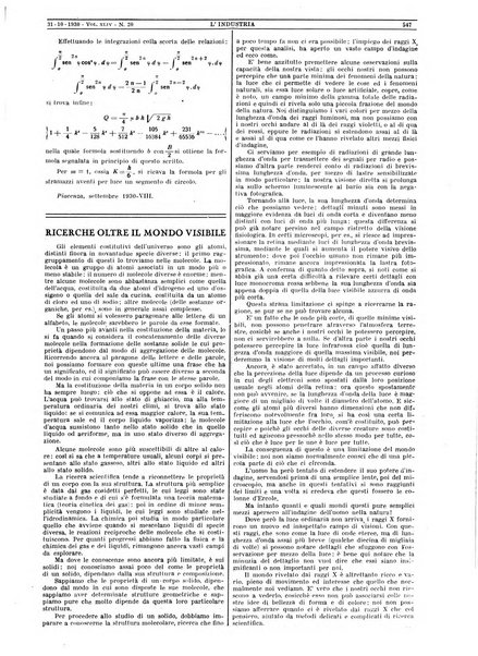 L'industria rivista tecnica ed economica illustrata