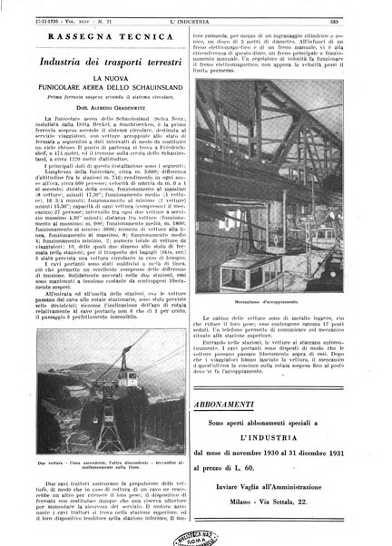 L'industria rivista tecnica ed economica illustrata