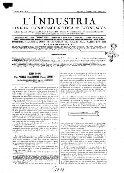 L'industria rivista tecnica ed economica illustrata