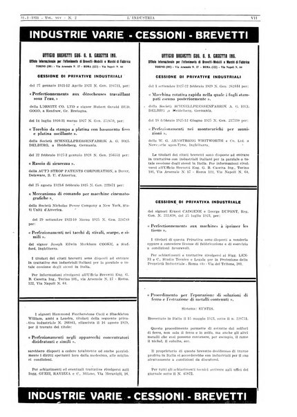 L'industria rivista tecnica ed economica illustrata