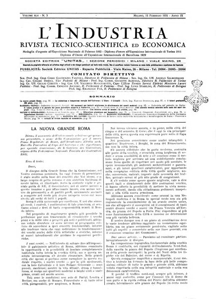 L'industria rivista tecnica ed economica illustrata