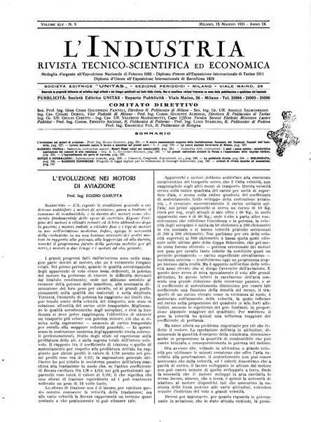 L'industria rivista tecnica ed economica illustrata