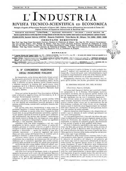 L'industria rivista tecnica ed economica illustrata