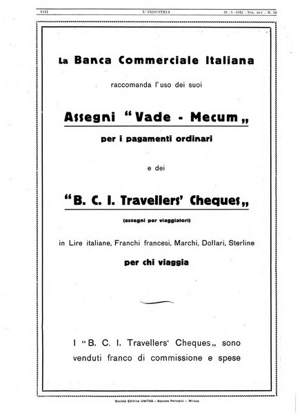 L'industria rivista tecnica ed economica illustrata