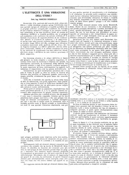 L'industria rivista tecnica ed economica illustrata