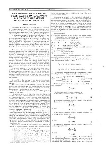 L'industria rivista tecnica ed economica illustrata