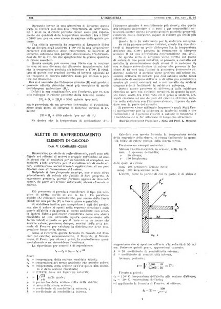 L'industria rivista tecnica ed economica illustrata