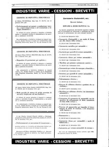 L'industria rivista tecnica ed economica illustrata