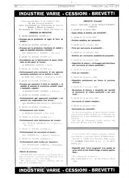 L'industria rivista tecnica ed economica illustrata