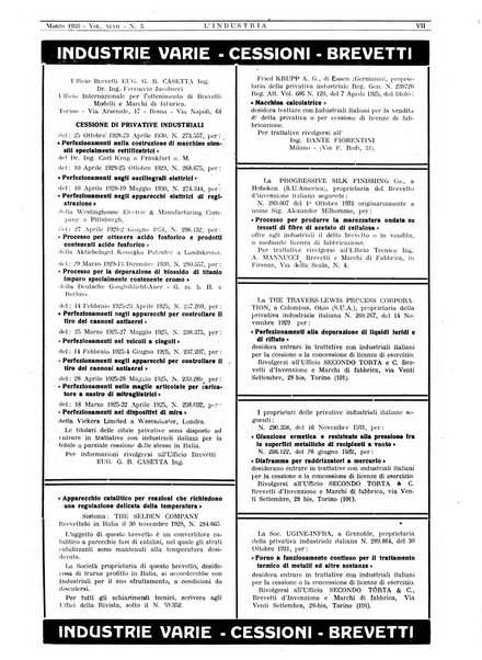 L'industria rivista tecnica ed economica illustrata