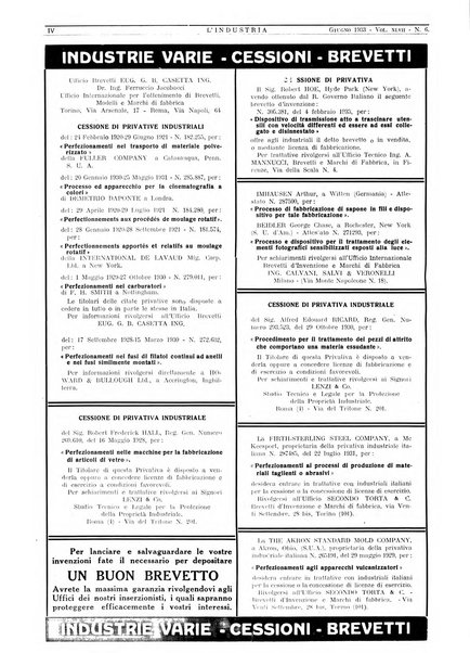 L'industria rivista tecnica ed economica illustrata