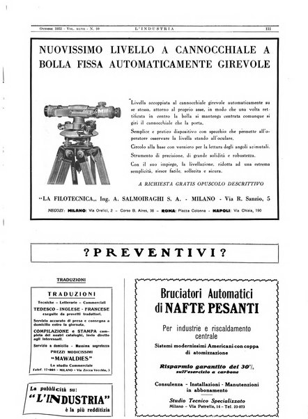 L'industria rivista tecnica ed economica illustrata