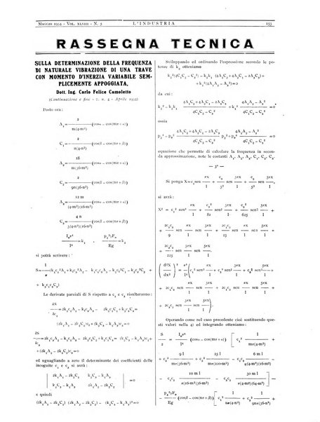 L'industria rivista tecnica ed economica illustrata