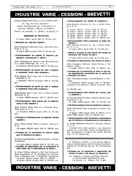 L'industria rivista tecnica ed economica illustrata