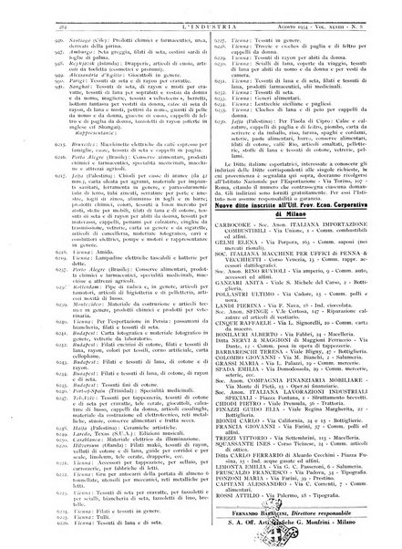 L'industria rivista tecnica ed economica illustrata