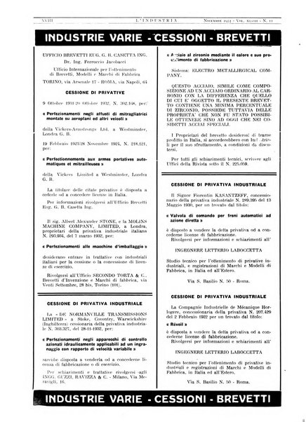 L'industria rivista tecnica ed economica illustrata