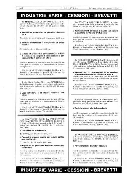 L'industria rivista tecnica ed economica illustrata