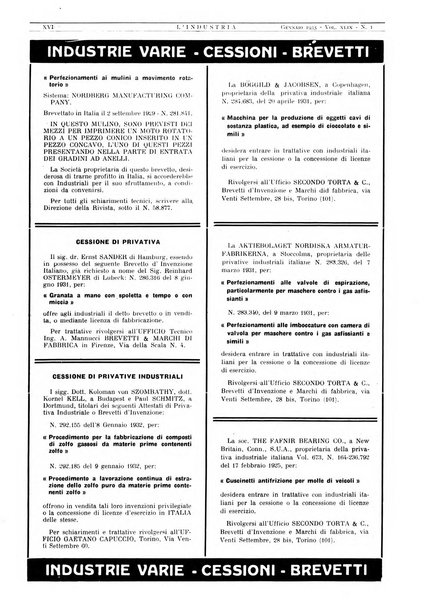 L'industria rivista tecnica ed economica illustrata