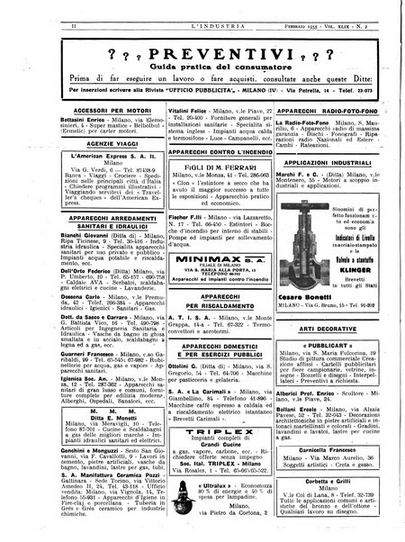 L'industria rivista tecnica ed economica illustrata