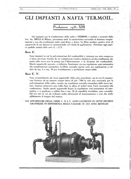 L'industria rivista tecnica ed economica illustrata