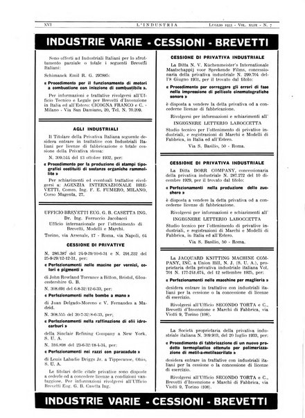 L'industria rivista tecnica ed economica illustrata