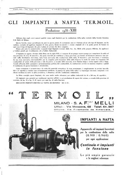 L'industria rivista tecnica ed economica illustrata