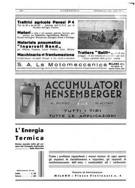 L'industria rivista tecnica ed economica illustrata