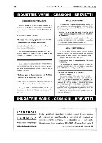 L'industria rivista tecnica ed economica illustrata