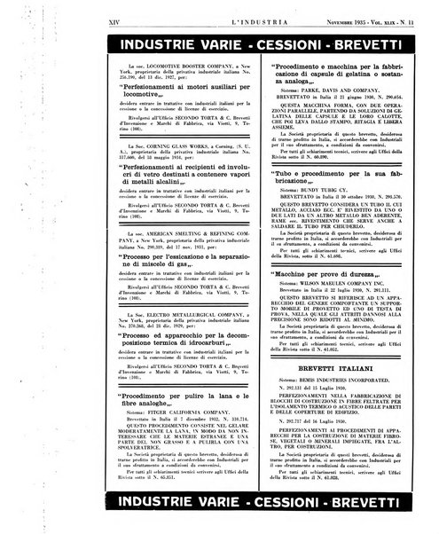 L'industria rivista tecnica ed economica illustrata