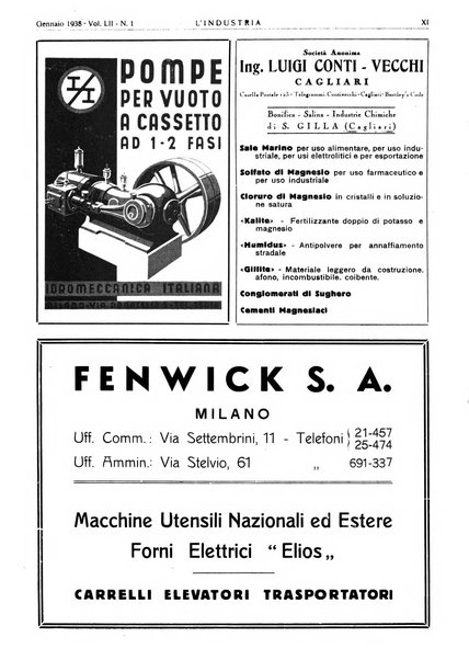 L'industria rivista tecnica ed economica illustrata