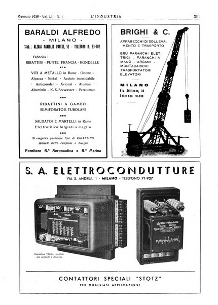 L'industria rivista tecnica ed economica illustrata