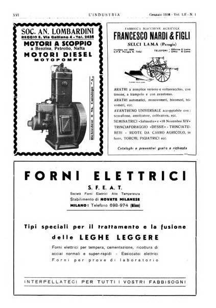 L'industria rivista tecnica ed economica illustrata