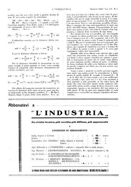 L'industria rivista tecnica ed economica illustrata