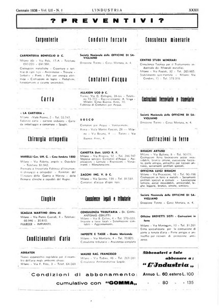 L'industria rivista tecnica ed economica illustrata