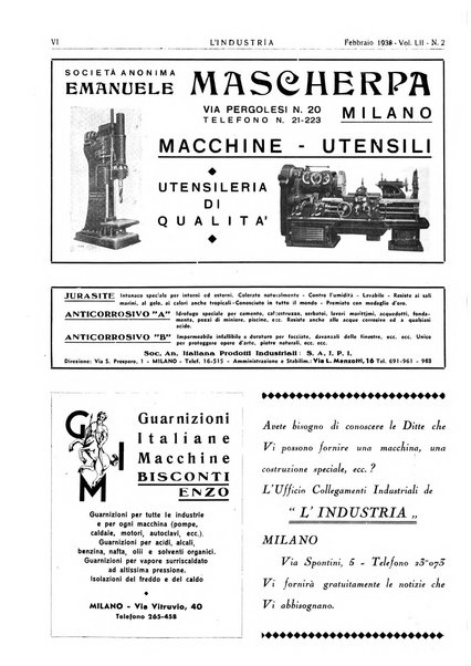 L'industria rivista tecnica ed economica illustrata