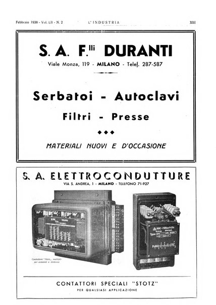 L'industria rivista tecnica ed economica illustrata