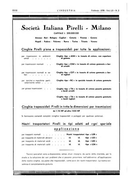 L'industria rivista tecnica ed economica illustrata