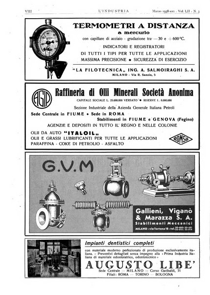 L'industria rivista tecnica ed economica illustrata