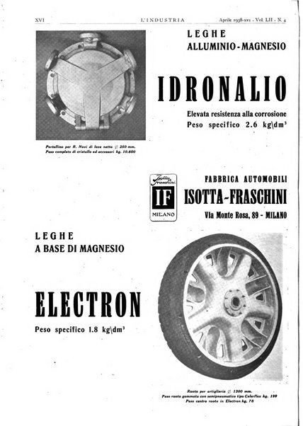 L'industria rivista tecnica ed economica illustrata