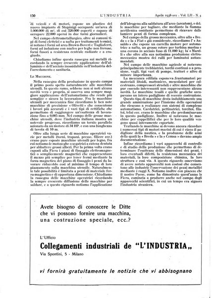 L'industria rivista tecnica ed economica illustrata