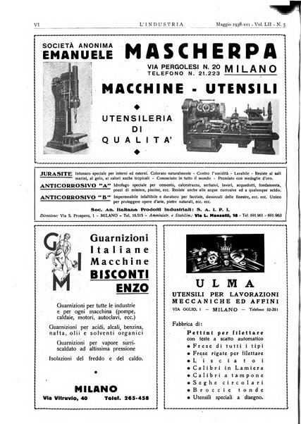 L'industria rivista tecnica ed economica illustrata