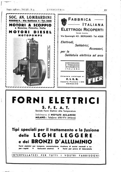 L'industria rivista tecnica ed economica illustrata