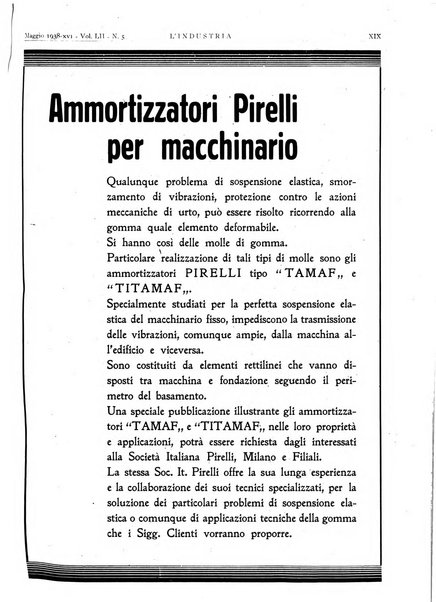 L'industria rivista tecnica ed economica illustrata