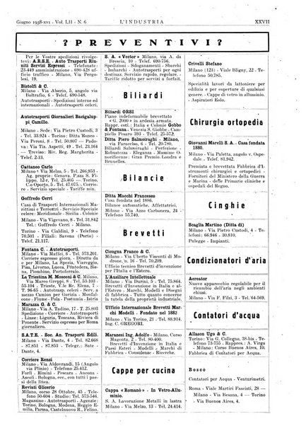 L'industria rivista tecnica ed economica illustrata