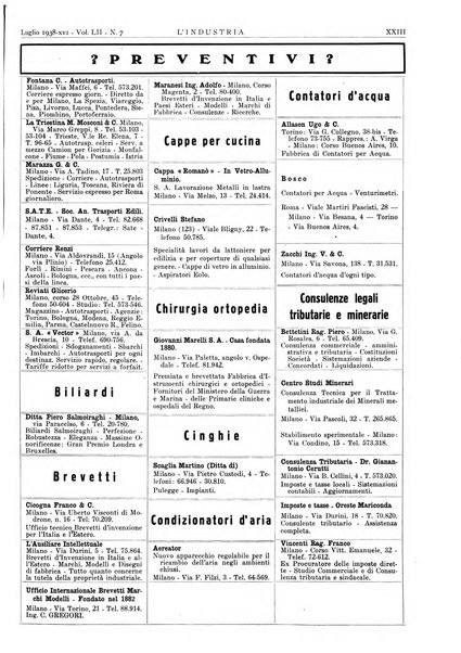 L'industria rivista tecnica ed economica illustrata