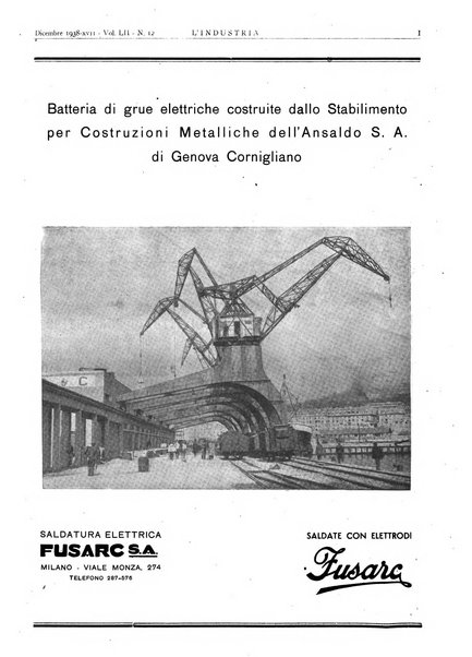 L'industria rivista tecnica ed economica illustrata